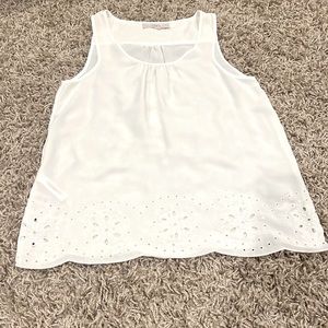 Loft white tank top